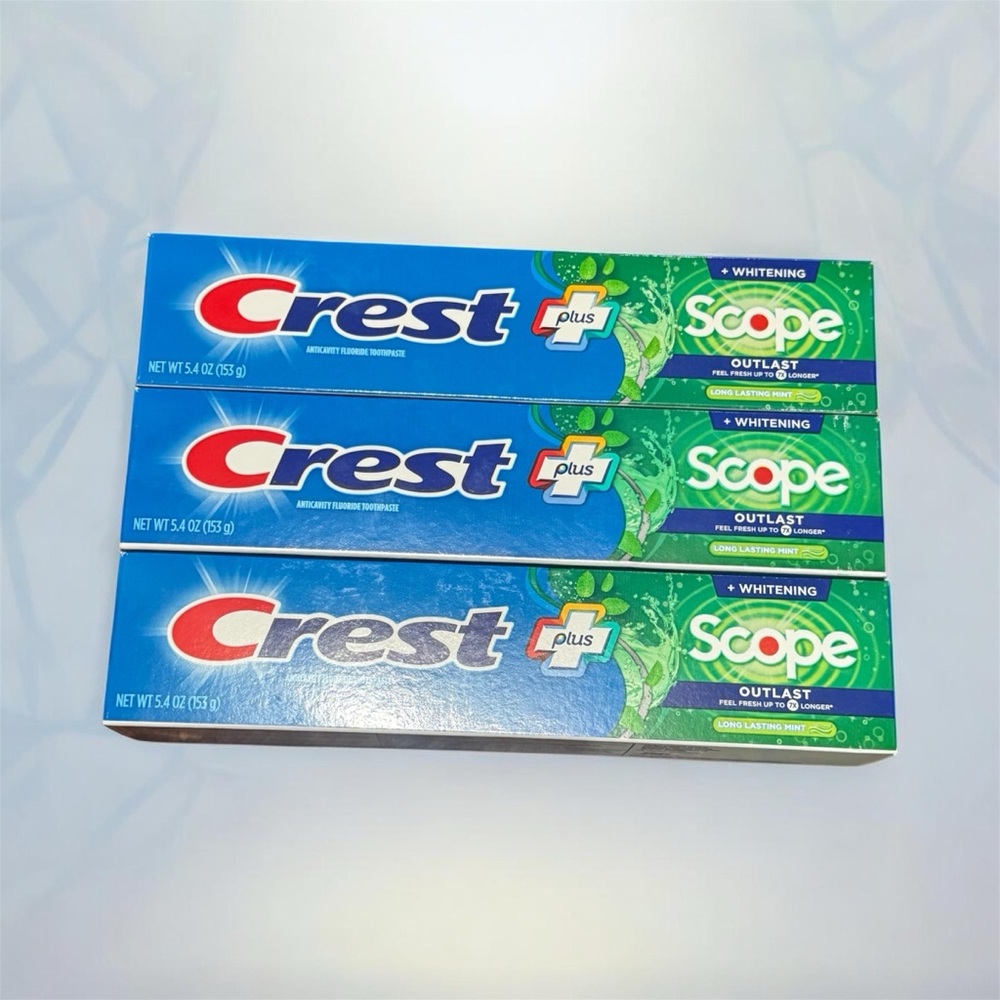 Crest Plus Scope Whitening Toothpaste Pack